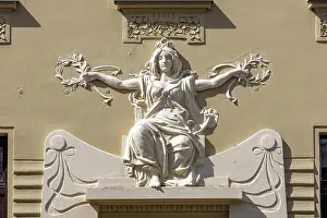 Architectural Detail Prints: Art Nouveau Architectural Bas Relief Detail on Pogacnik House