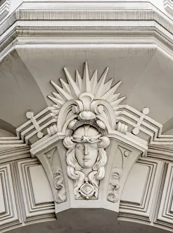 Latvian Prints: Art Nouveau Architecture, 10 Elizabetes Street, Riga, Latvia