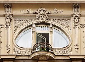 Art Nouveau Architecture, 10 Elizabetes Street, Riga, Latvia