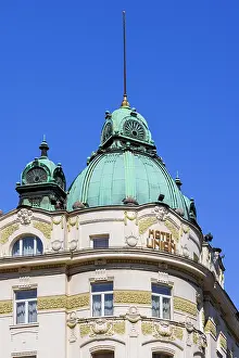 Historic Building Prints: The Art Nouveau Grand Hotel Union, Ljubljana, Slovenia, Eastern Europe