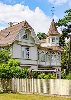 Latvian Prints: Art Nouveau House, Majori, Jurmala, Latvia