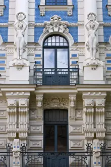 Riga Prints: Art Nouveau Style Architecture (Also Known as Jugendstil Architecture Designed by