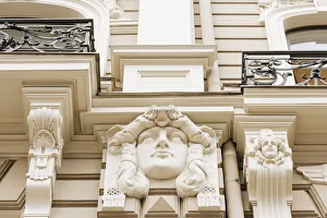 Ben Pipe Prints: Art Noveau architecture in Central Riga, Latvia, Baltic States, Europe