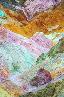 Lowest Point United States Prints: Artists colorful Palette, Bad Lands Artists Drive Death Valley National Park