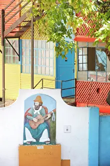 Buenos Aires Prints: Detail of an artwork in homage to the Argentine gaucho Santos Vega