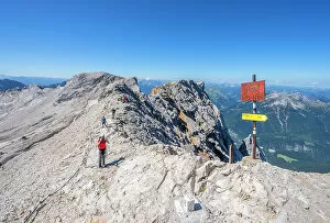 Images Dated 30th September 2022: Ascent to Zugspitze, Tyrol, Austria/Germany border