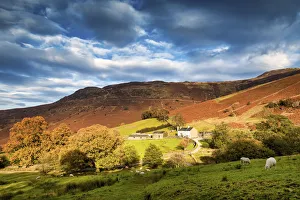Fells Prints: Ashness Farm in Autumn, Lake District National Park, Cumbria, England
