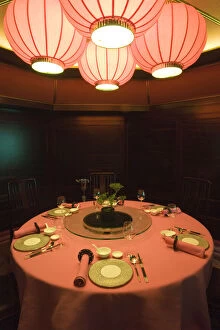 Asia, China, Hong Kong, Chinese restaurant interior