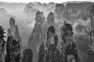 Images Dated 16th October 2018: Asia, China, Hunan Province, UNESCO, Wulingyuan, Wuling Mountain