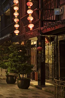 Sichuan Province Prints: Asia, China, Peoples Republic, Sichuan Province, Chengdu Buddha Zen Hotel