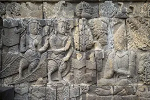 Asia, Indonesia, Java, Yogyakarta, Magelang, Borobudur, or Barabudur, a 9th-century
