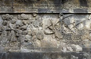 Asia, Indonesia, Java, Yogyakarta, Magelang, Muntilan, Borobudur Unesco World Heritage