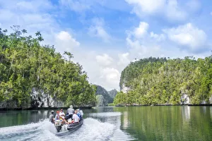 Raja Ampat Regency Prints: Asia, Indonesia, Spice Islands, West Papua, Raja Ampat islands, Tomolo Bay