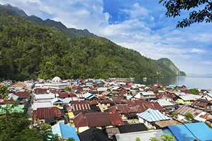 Maluku Prints: Asia, Southeast Asia, Indonesia, Maluku, Spice Islands, Seram island, the Muslim village