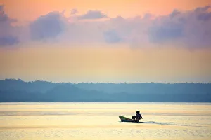 Asia, Southeast Asia, Indonesia, Maluku, Spice Islands, Seram island, a fishing boat