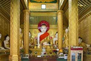 Asia, Southeast Asia, Myanmar, Mawlamyine, buddha in the Kyaik Tan Lan pagoda
