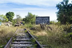 Images Dated 28th April 2015: Asia, Southeast Asia, Myanmar, Mon, Thanpyuzayat / Thanbyuzayat, Death railway, remnant