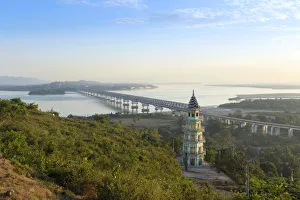 Asia, Southeast Asia, Myanmar, Mon district, Mawlamyine, views over the Thanlwin