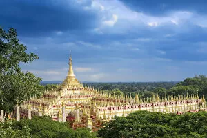 Images Dated 28th April 2015: Asia, Southeast Asia, Myanmar, Monywa, Thanboddhay Paya buddhist temple