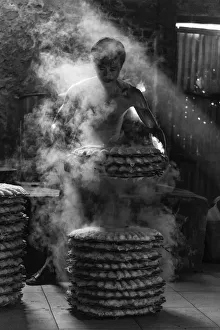 Asia, Vietnam, Binh Thuan Province, Phan Thiet, noodle plant