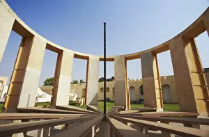 Jaipur Prints: Astronomical instruments at Jantar Mantar (UNESCO World Heritage Site), Jaipur, Rajasthan