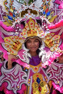 Girl Prints: Ati-Atihan festival, Kalibo, Aklan Province, Pany Island, Philippines