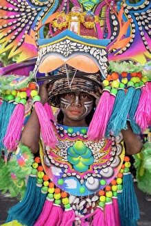Girl Prints: Ati-Atihan festival, Kalibo, Aklan Province, Pany Island, Philippines