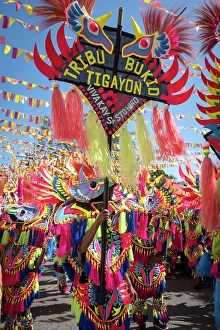 The Philippines Prints: Ati-Atihan festival, Kalibo, Aklan Province, Pany Island, Philippines