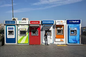 Images Dated 15th November 2019: ATMs (cash machines) Istanbul, Turkey