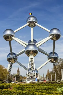 Atomium building originally constructed for Expo 58, Brussels, Belgium