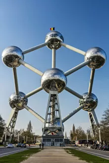 Atomium building originally constructed for Expo 58, Brussels, Belgium