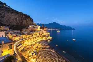 Atrani, Amalfi coast, Salerno province, Campania, Italy View of the small village