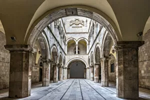 Images Dated 10th January 2018: Atrium of Sponza Palace or Divona, Dubrovnik, Croatia