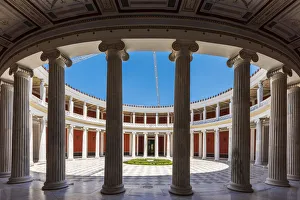 19th Century Prints: The atrium at the Zappeion Hall convention center, Athens, Attica, Greece