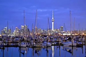 Images Dated 4th April 2013: Auckland City and Harbour, Auckland, New Zealand, Pacific Ocean
