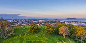 High Rise Prints: Auckland City and Harbour from Mount Eden, Auckland, New Zealand, Pacific Ocean