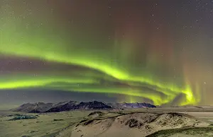 Jokulsarlon Prints: Aurora Borealis (Northern Lights) near Jokulsarlon, Iceland