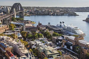 Australia, New South Wales, NSW, Sydney, Sydney Harbour Bridge, The Rocks area, Sydney