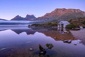 Conservation Prints: Australia, Tasmania, Cradle Mountain, Lake St Clair National Park, Dove lake
