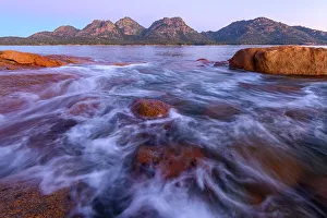 Coles Bay Prints: Australia, Tasmania, East Coast, Coles Bay, Freycinet National Park, The Hazards