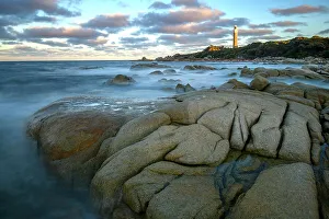 Bay Of Fires Prints: Australia, Tasmania, East Coast, Bay of Fires, Eddystone, lighhouse