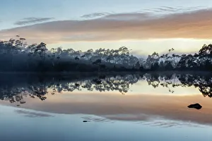 Australia, Tasmania, Mount Field National Park, Lake Dobson