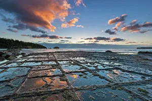Tasman Peninsula Prints: Australia, Tasmania, Tasman Peninsula, Tessellated Pavement