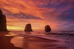 Cloud Prints: Australia, Victoria, Port Campbell National Park, Gibson Steps Beach