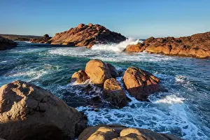 Wave Prints: Australia, Western Australia, Leeuwin-Naturaliste National Park, Canal Rocks