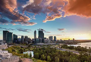 Perth Prints: Australia, Western Australia, Perth town