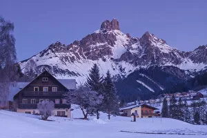Austria, Salzbergerland, Filzmoos, Bischofsmutze mountain, dawn