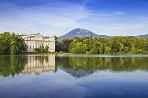 Images Dated 23rd August 2017: Austria, Salzburg, Leopoldskron, Leopoldskron palace, made famous by the boating scene