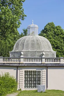 Austria, Salzburg, Mirabell Palace and Gardens, Vogelhaus or Voliere" Austria, Salzburg, Mirabell Palace and Gardens, Vogelhaus or Voliere"