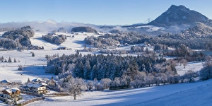 Austria, Salzburgerland, Hof bei Salzburg, winter landscape